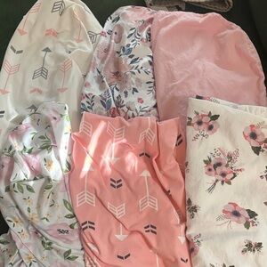 Set of 6 Halo Bassinet compatible fitted sheets